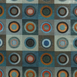 MULBERRY FD299.R11.0 DRESS CIRCLE VELVET TEAL Fabric - Eade's Wallpaper