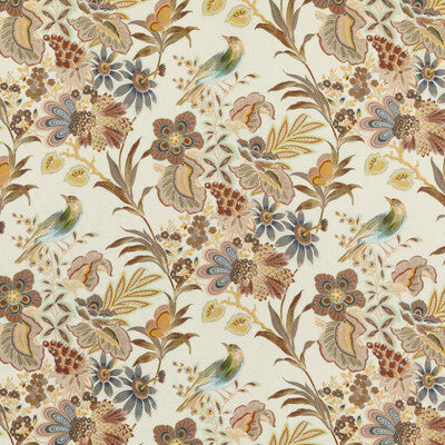 MULBERRY FD303.T30.0 ARTIST GARDEN SPICE Fabric - Eade's Wallpaper