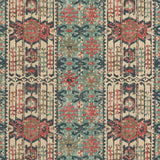 MULBERRY FD309.G103.0 KILVER INDIGO/RED Fabric - Eade's Wallpaper