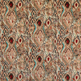 MULBERRY FD313.T69.0 PAINT BOX TEAL/SPICE Fabric - Eade's Wallpaper