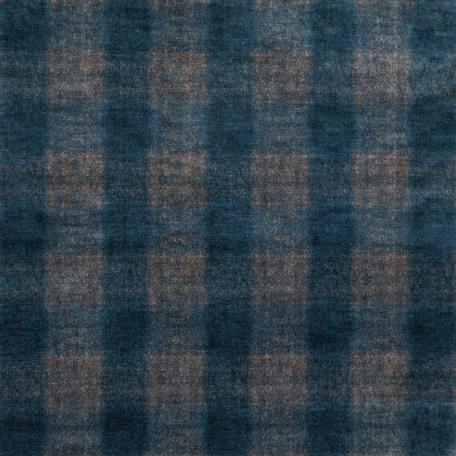 MULBERRY FD314.H10.0 HIGHLAND CHECK INDIGO Fabric - Eade's Wallpaper