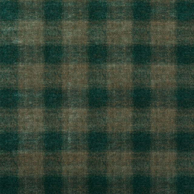 MULBERRY FD314.R122.0 HIGHLAND CHECK TEAL Fabric - Eade's Wallpaper