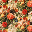 MULBERRY FD315.T30.0 FLORAL POMPADOUR VELVET SPICE Fabric - Eade's Wallpaper
