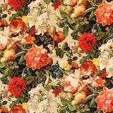 MULBERRY FD315.T30.0 FLORAL POMPADOUR VELVET SPICE Fabric - Eade's Wallpaper