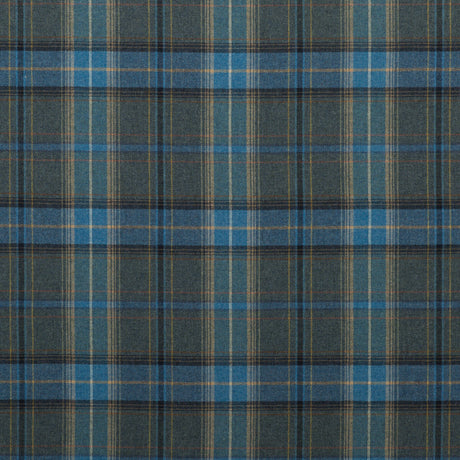 MULBERRY FD344.H101.0 SHETLAND PLAID BLUE Fabric - Eade's Wallpaper