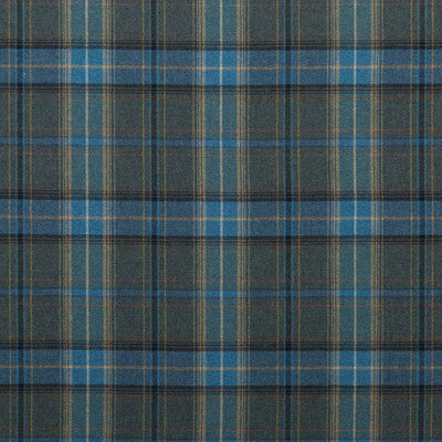 MULBERRY FD344.H101.0 SHETLAND PLAID BLUE Fabric - Eade's Wallpaper