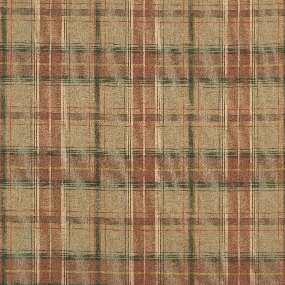 MULBERRY FD344.W122.0 SHETLAND PLAID QUARTZ Fabric - Eade's Wallpaper