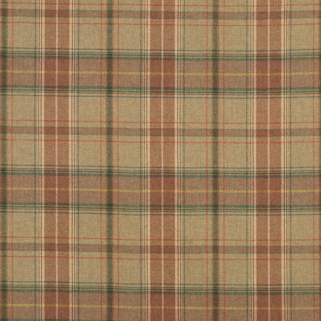 MULBERRY FD344.W122.0 SHETLAND PLAID QUARTZ Fabric - Eade's Wallpaper