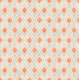 Fine Decor FD41247SW Ailsa Orange Ogee Wallpaper