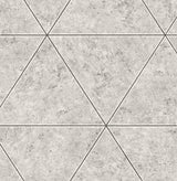 Fine Decor FD41760 Benson Grey Marble Triangle Wallpaper