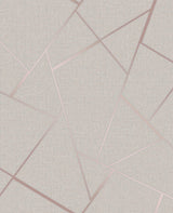 Fine Decor FD42282 Quartz Rose Gold Fractal Wallpaper