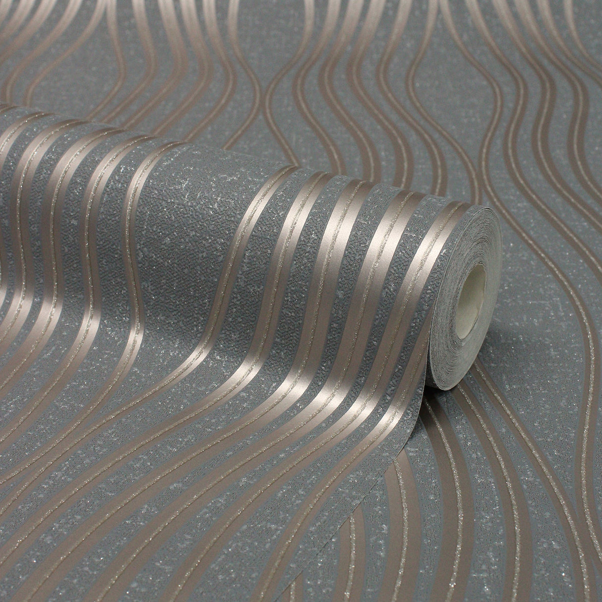 Fine Decor FD42568 Valor Copper Wave Wallpaper