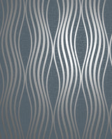 Fine Decor FD42686 Valor Navy Wave Wallpaper