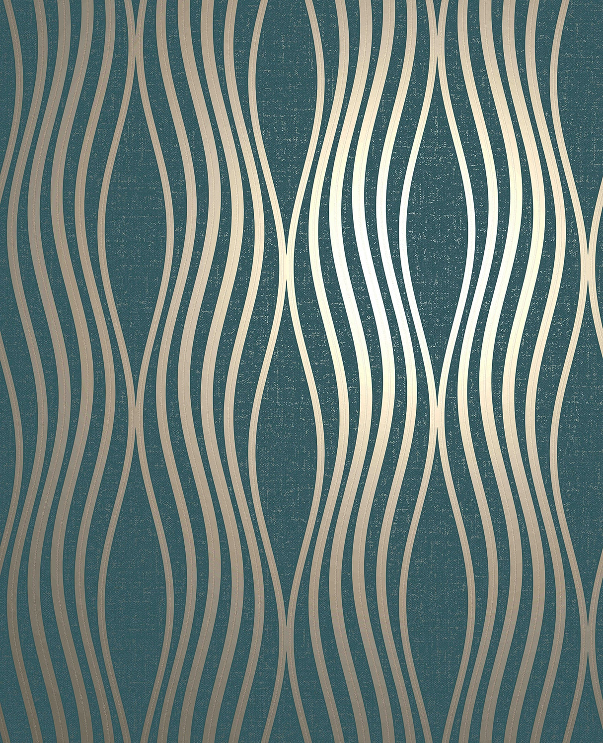 Fine Decor FD42687 Valor Aquamarine Wave Wallpaper