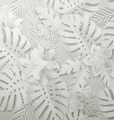 Fine Decor FD42828 Dimensions White Tropical Wallpaper