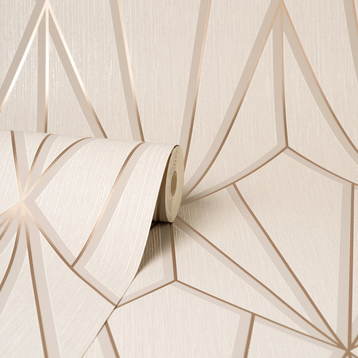 Fine Decor FD42846 Silas Neutral Geo Wallpaper