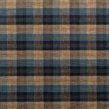 MULBERRY FD598.H38.0 CLAN CHENILLE BLUE/MOLE Fabric - Eade's Wallpaper