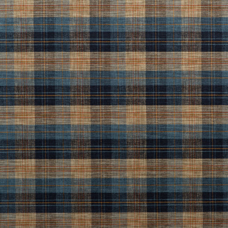 MULBERRY FD598.H38.0 CLAN CHENILLE BLUE/MOLE Fabric - Eade's Wallpaper