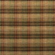 MULBERRY FD598.P13.0 CLAN CHENILLE BURNT ORANGE/GREEN/NUTMEG Fabric - Eade's Wallpaper