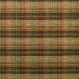 MULBERRY FD598.P13.0 CLAN CHENILLE BURNT ORANGE/GREEN/NUTMEG Fabric - Eade's Wallpaper