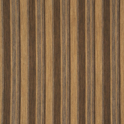 MULBERRY FD635.A20.0 HALCYON STRIPE CHOCOLATE Fabric - Eade's Wallpaper