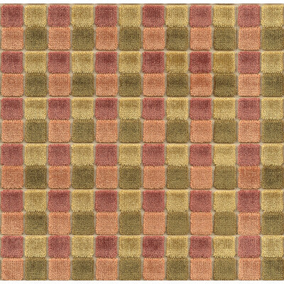 MULBERRY FD659.U107.0 FIRENZE GINGER/GREEN Fabric - Eade's Wallpaper