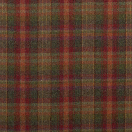 MULBERRY FD699.V156.0 COUNTRY PLAID RED/LOVAT/HEATHER Fabric - Eade's Wallpaper