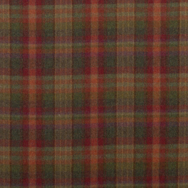 MULBERRY FD699.V156.0 COUNTRY PLAID RED/LOVAT/HEATHER Fabric - Eade's Wallpaper