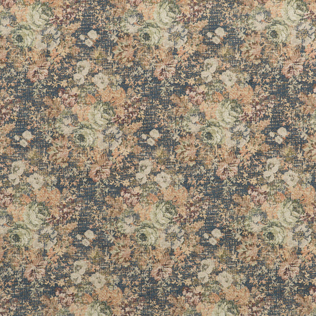 MULBERRY FD725.H10.0 BOHEMIAN TAPESTRY INDIGO Fabric - Eade's Wallpaper