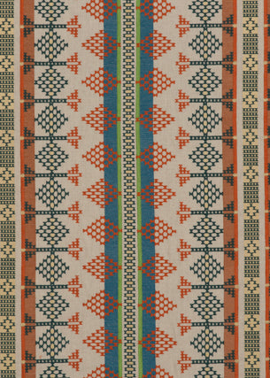 MULBERRY FD737.R11.0 SADDLE BLANKET TEAL Fabric - Eade's Wallpaper