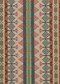 MULBERRY FD737.R11.0 SADDLE BLANKET TEAL Fabric - Eade's Wallpaper