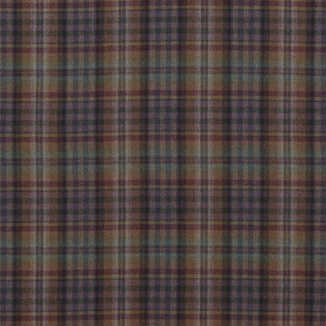 MULBERRY FD748.R35.0 NEVIS TEAL/SIENNA/MAUVE Fabric - Eade's Wallpaper