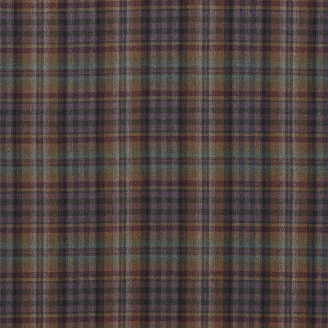 MULBERRY FD748.R35.0 NEVIS TEAL/SIENNA/MAUVE Fabric - Eade's Wallpaper