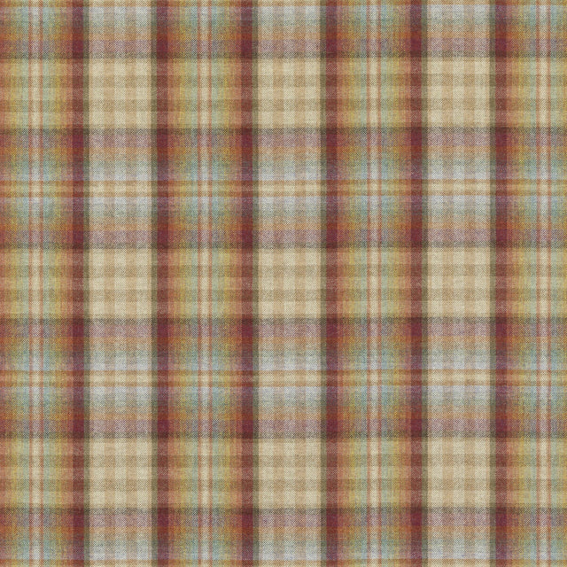 MULBERRY FD748.V94.0 NEVIS RED/ STONE Fabric - Eade's Wallpaper