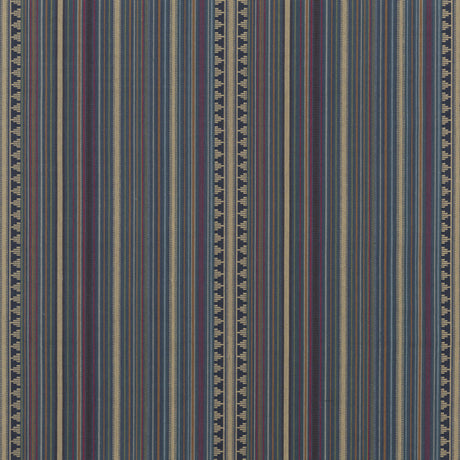MULBERRY FD756.R11.0 PAGEANT STRIPE TEAL Fabric - Eade's Wallpaper