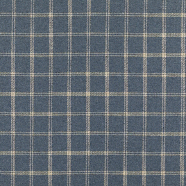 MULBERRY FD775.H10.0 WALTON INDIGO Fabric - Eade's Wallpaper