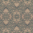 MULBERRY FD782.G16.0 FADED TAPESTRY BLUE/STONE Fabric - Eade's Wallpaper