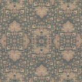 MULBERRY FD782.G16.0 FADED TAPESTRY BLUE/STONE Fabric - Eade's Wallpaper