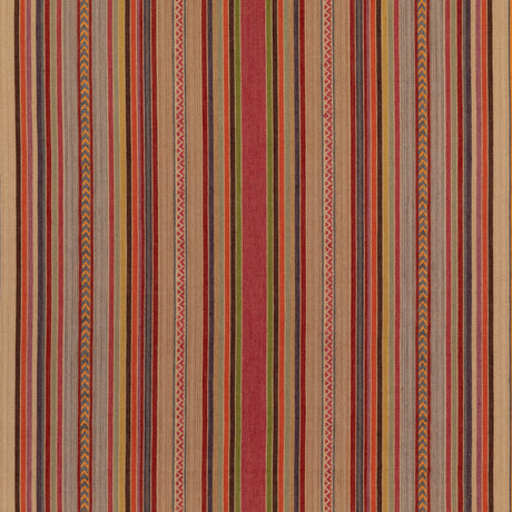 MULBERRY FD783.Y101.0 ART STRIPE MULTI Fabric - Eade's Wallpaper