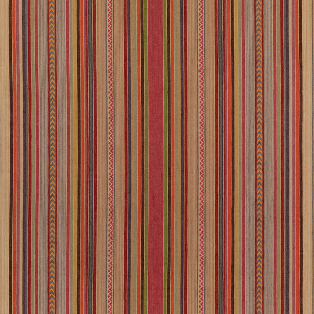 MULBERRY FD783.Y101.0 ART STRIPE MULTI Fabric - Eade's Wallpaper