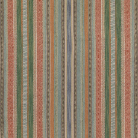 MULBERRY FD784.T30.0 RUSTIC STRIPE SPICE Fabric - Eade's Wallpaper