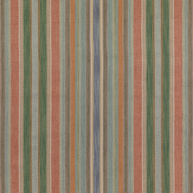MULBERRY FD784.T30.0 RUSTIC STRIPE SPICE Fabric - Eade's Wallpaper