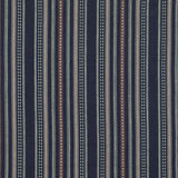 MULBERRY FD788.H10.0 RACING STRIPE INDIGO Fabric - Eade's Wallpaper
