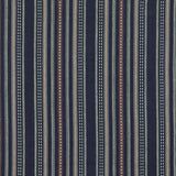 MULBERRY FD788.H10.0 RACING STRIPE INDIGO Fabric - Eade's Wallpaper