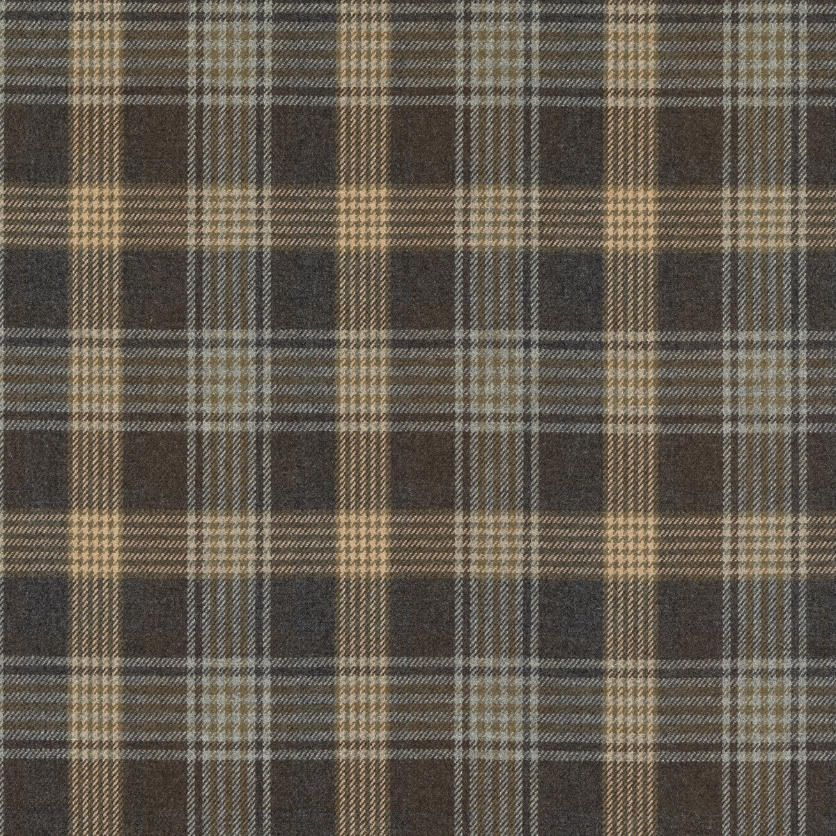 MULBERRY FD803.A15.0 BRAEMAR WOODSMOKE Fabric - Eade's Wallpaper