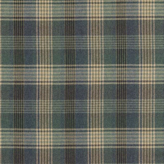MULBERRY FD803.H101.0 BRAEMAR BLUE Fabric - Eade's Wallpaper