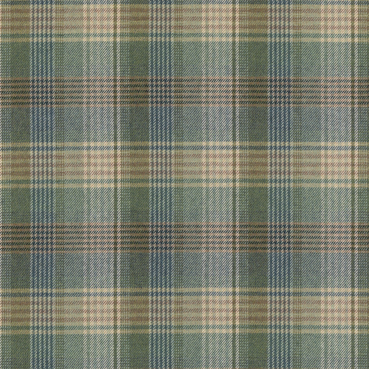 MULBERRY FD803.R11.0 BRAEMAR TEAL Fabric - Eade's Wallpaper