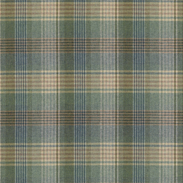 MULBERRY FD803.R11.0 BRAEMAR TEAL Fabric - Eade's Wallpaper