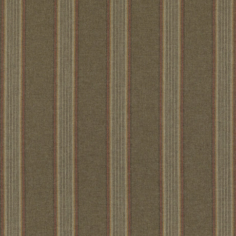 MULBERRY FD808.R106.0 MORAY STRIPE LOVAT Fabric - Eade's Wallpaper