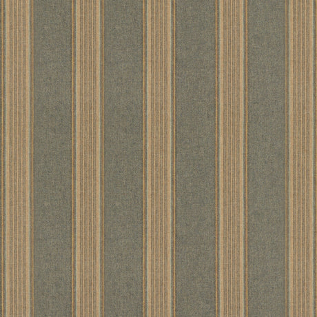 MULBERRY FD808.R11.0 MORAY STRIPE TEAL Fabric - Eade's Wallpaper